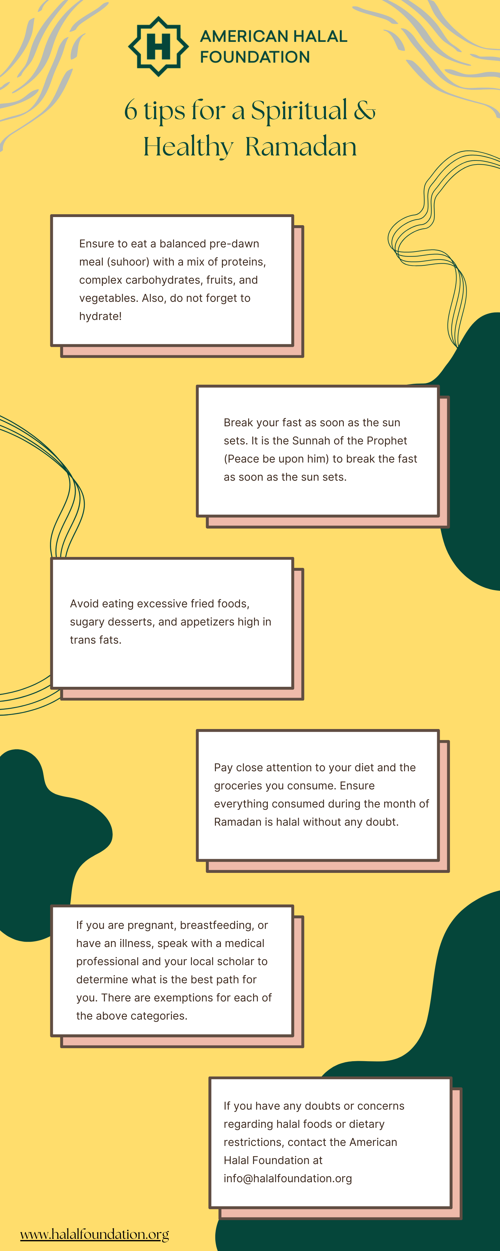 [Infographic] 6 Tips for a Spiritual & Healthy Ramadan