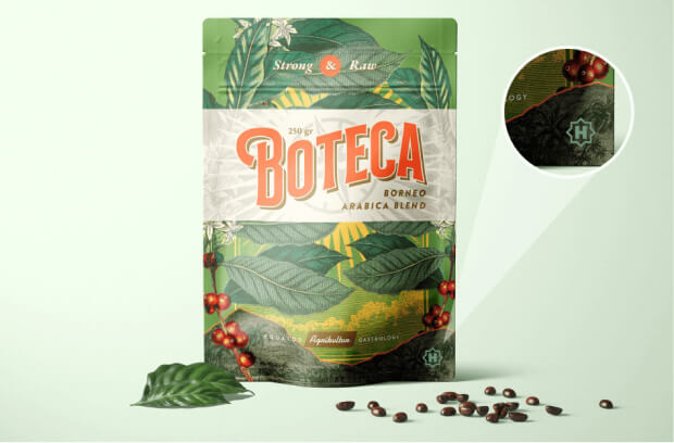 Strong and raw Halal certified arabic coffee blend. 